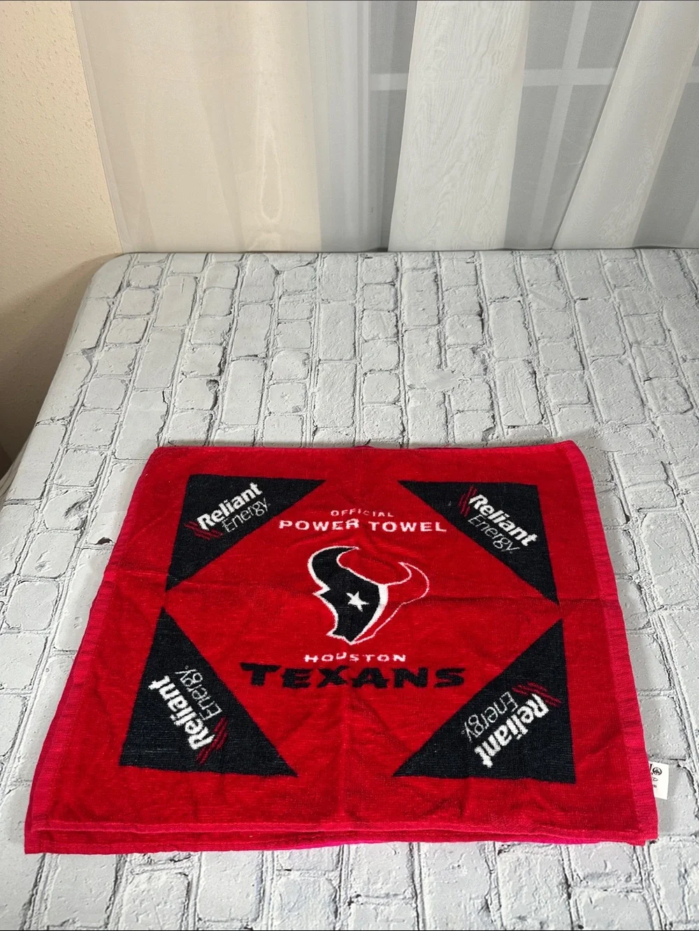Houston Texans Official Power Rally Game Towel Lot of 3 Red Pink Reliant NRG NFL